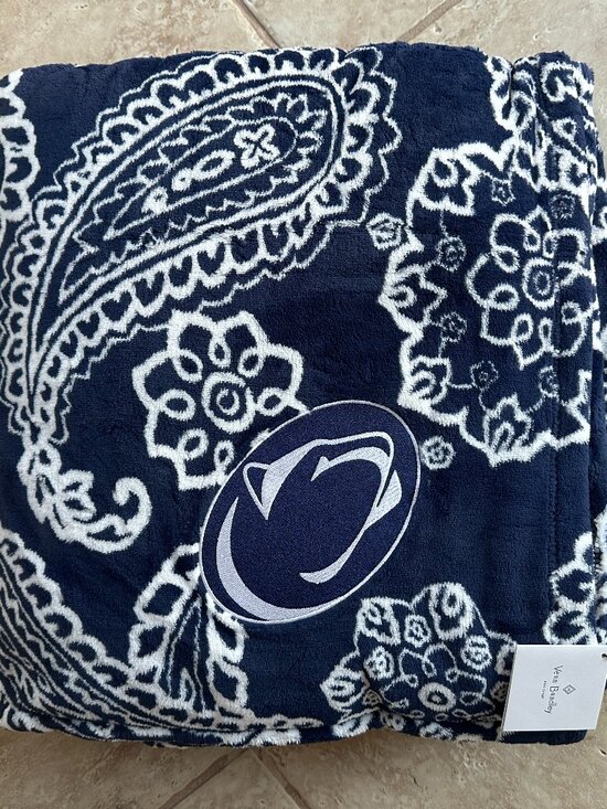 VERA BRADLEY COLLEGIATE Other - VERA BRADLEY COLLEGIATE PLUSH PENN STATE OVERSIZED THROW BLANKET:NWT  94"x66"